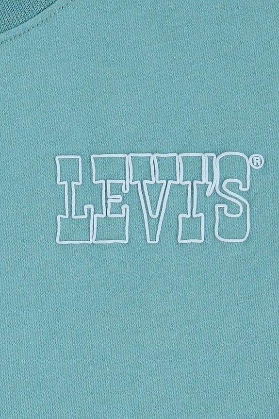 Παιδικό μπλουζάκι Levi's SUN BURST TEE 9EM655 τιρκουάζ