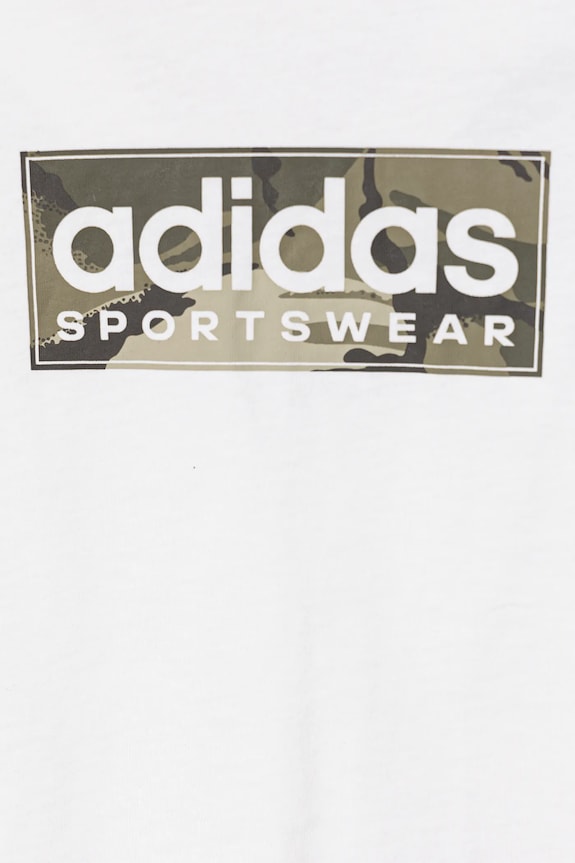 CHLAPEC Dětské bavlněné tričko adidas JX6871 bílá