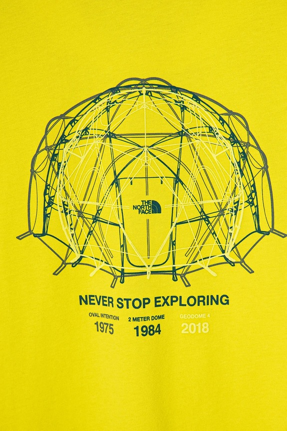 CHLAPEC Dětské bavlněné tričko The North Face GRAPHIC RELAXED S/S TEE NF0A8AXGJE31 zelená