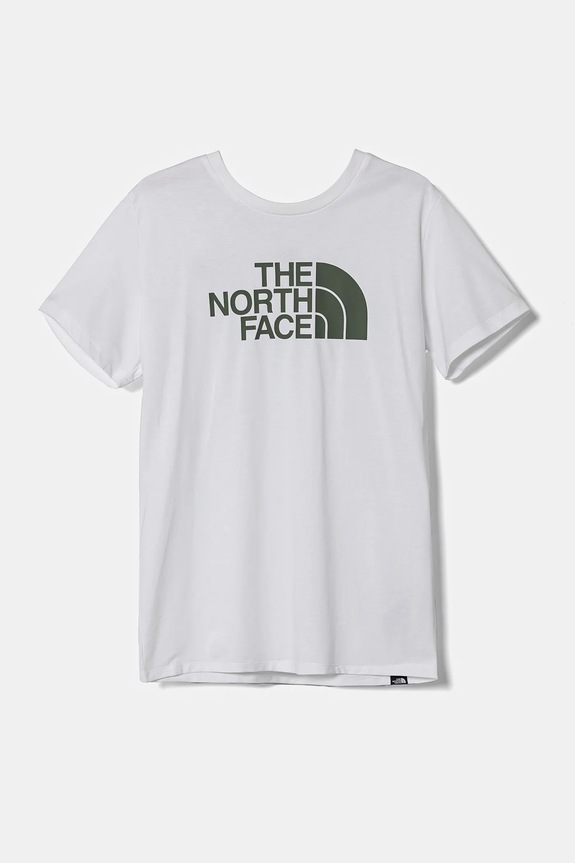 The North Face tricou copii S/S EASY TEE print alb NF0A8DRN9ZN1