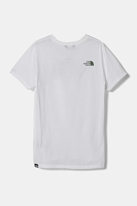 The North Face tricou copii S/S EASY TEE NF0A8DRN9ZN1 alb SS25