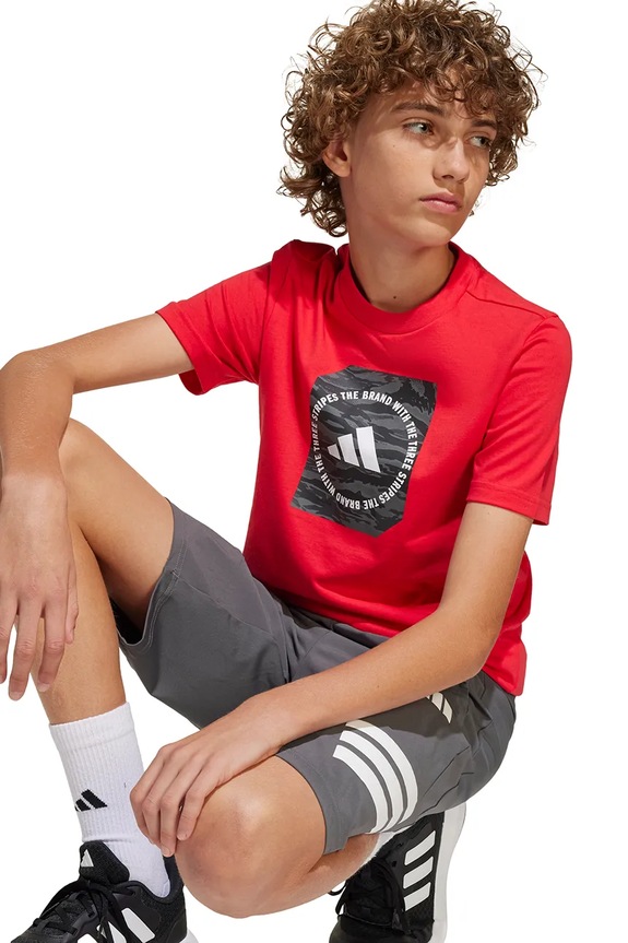 adidas t-shirt bawełniany dziecięcy JM8233