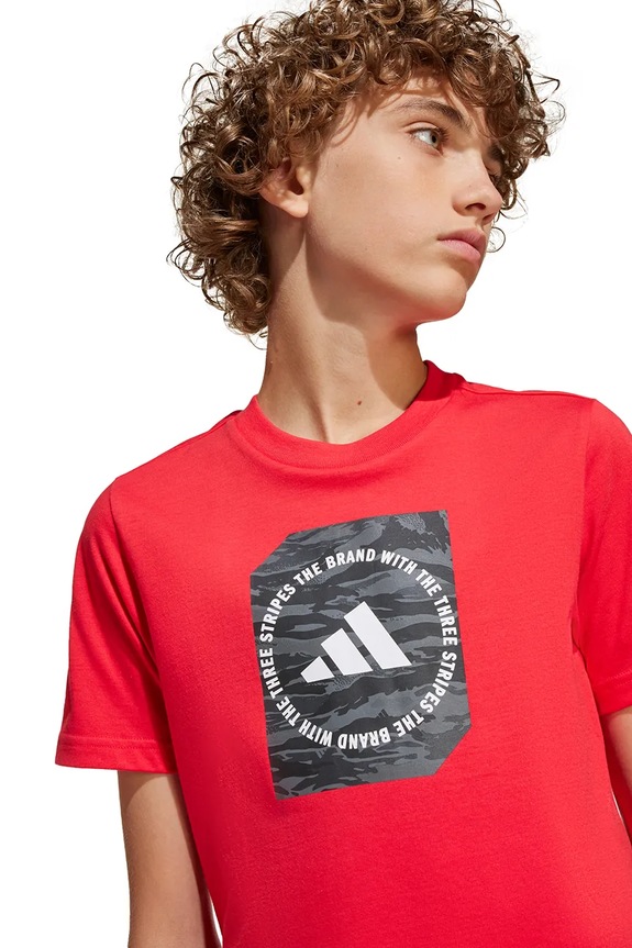 adidas t-shirt bawełniany dziecięcy JM8233