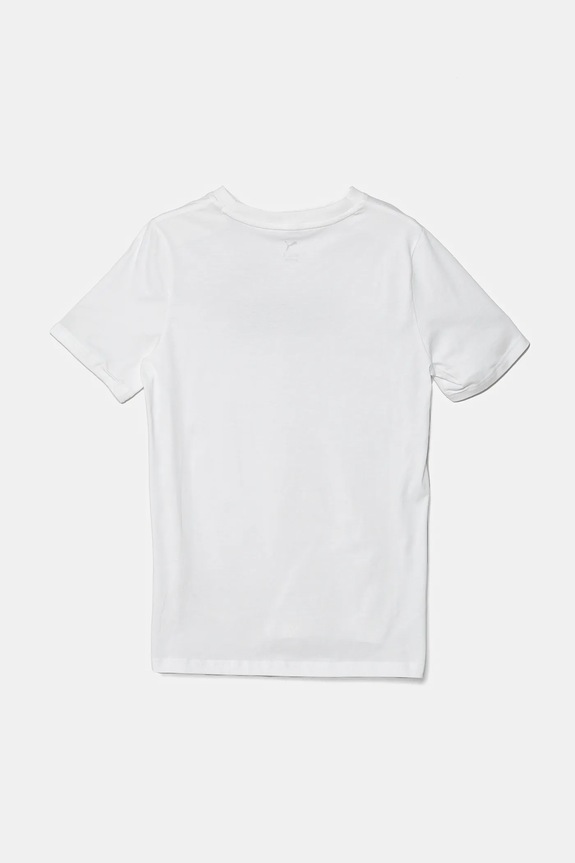 Chłopiec Puma t-shirt bawełniany dziecięcy ESS No. 1 Logo Tee 684906 biały