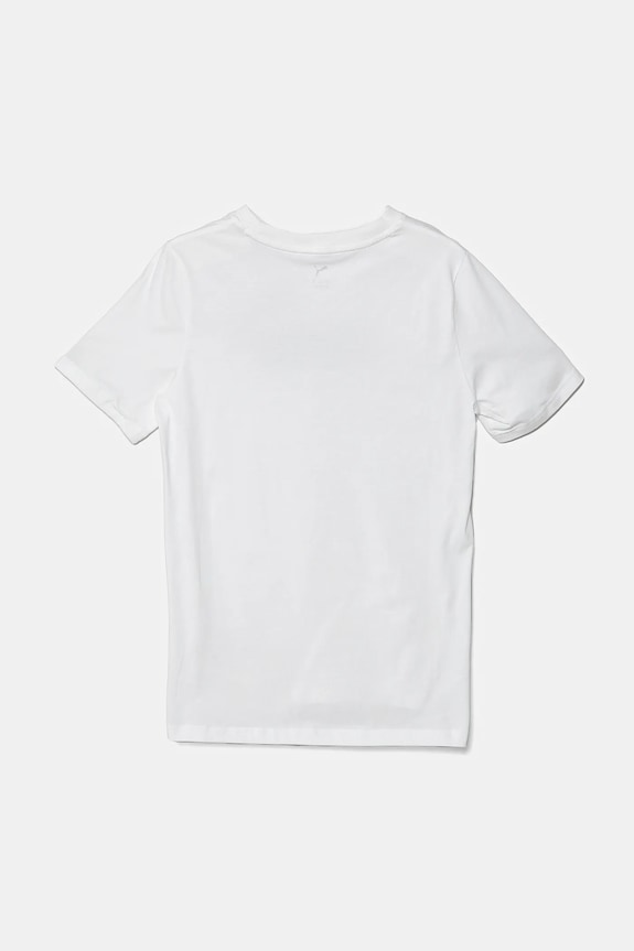Chłopiec Puma t-shirt bawełniany dziecięcy ESS No. 1 Logo Tee 684906 biały