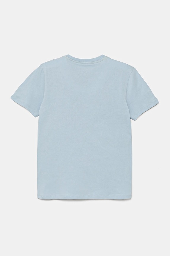 Παιδικό βαμβακερό μπλουζάκι Guess L5GI00.K8HM4.PPYA μπλε SS25