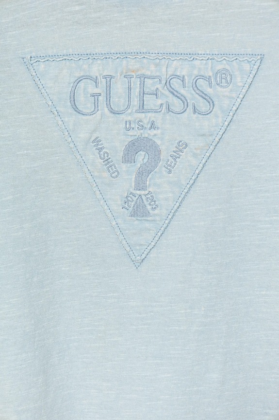 Мальчик Детская хлопковая футболка Guess L5GI02.K6XN4.PPYA голубой