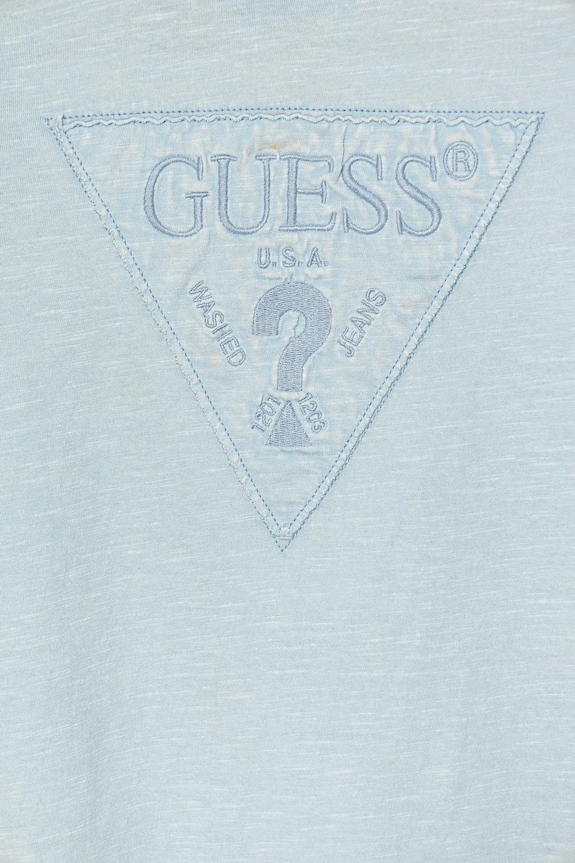 Мальчик Детская хлопковая футболка Guess L5GI02.K6XN4.PPYA голубой
