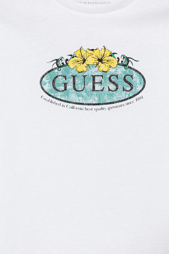 Băieți Guess tricou de bumbac pentru copii L5GI19.K8HM4.PPYA alb