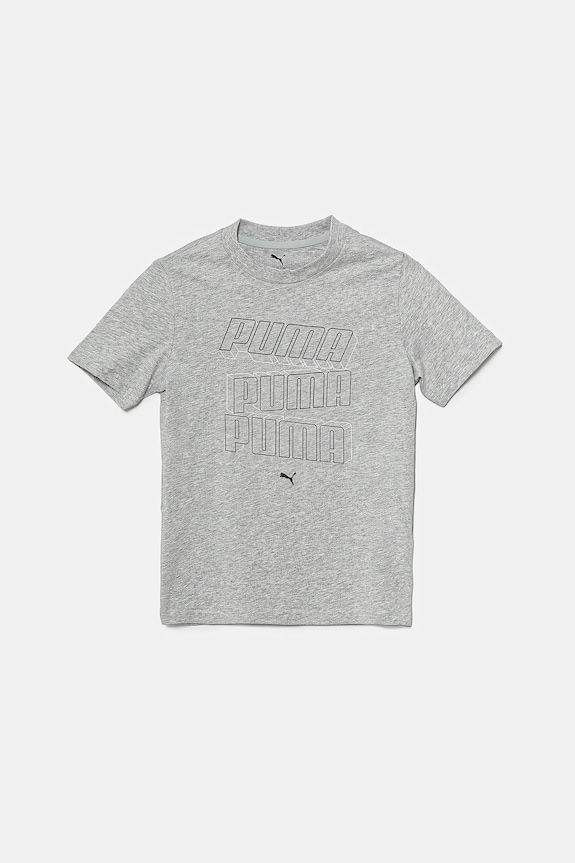 Puma t-shirt bawełniany dziecięcy ESS LOGO LAB HOG Tee nadruk szary 685788