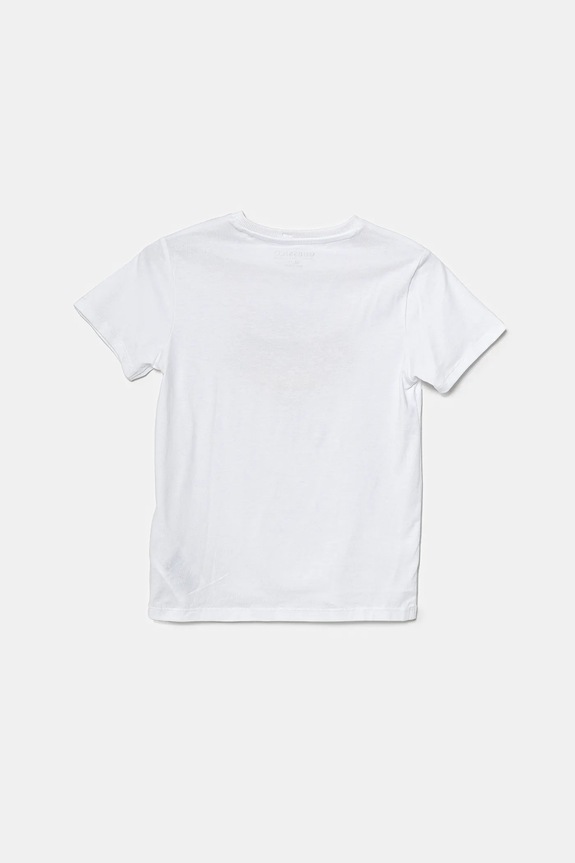 Detské bavlnené tričko Guess N5GI01.K8HM4.PPYA biela SS25