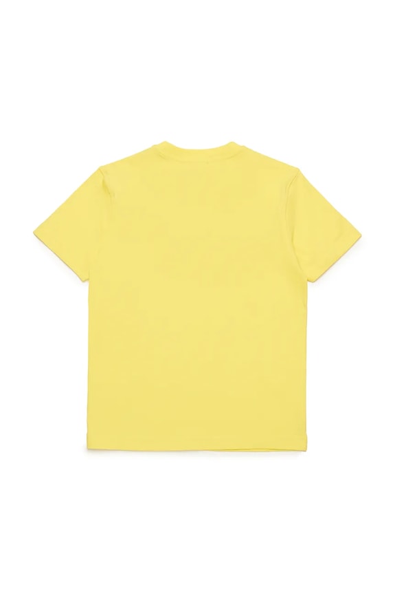 Detské bavlnené tričko Diesel TDIEGORL6 T-SHIRT J02033 žltá SS25