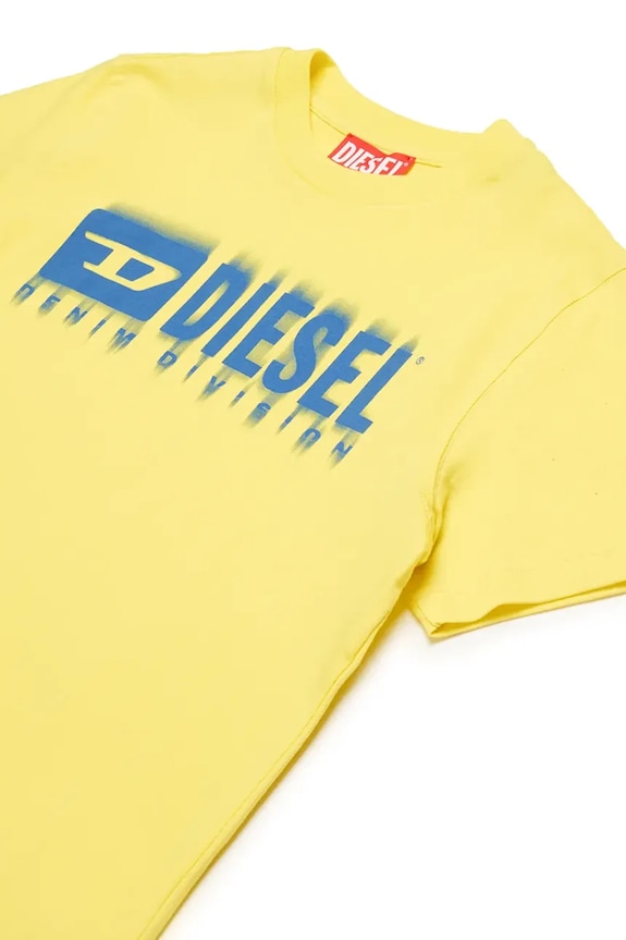 Chlapec Detské bavlnené tričko Diesel TDIEGORL6 T-SHIRT J02033 žltá