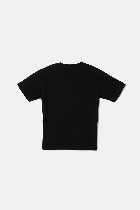 Dětské bavlněné tričko Diesel TBOXTN14 OVER T-SHIRT J02240 černá SS25