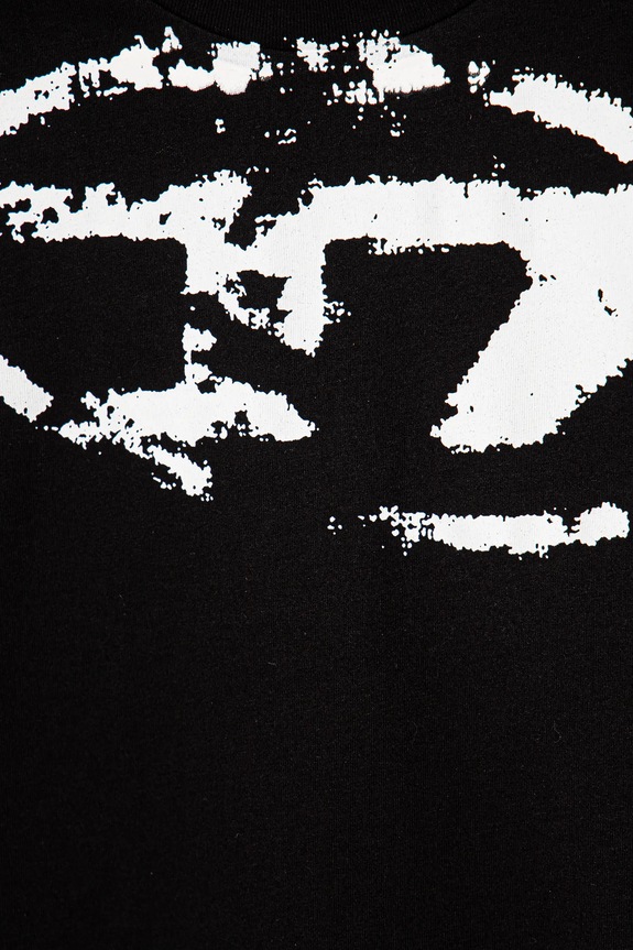 CHLAPEC Dětské bavlněné tričko Diesel TBOXTN14 OVER T-SHIRT J02240 černá