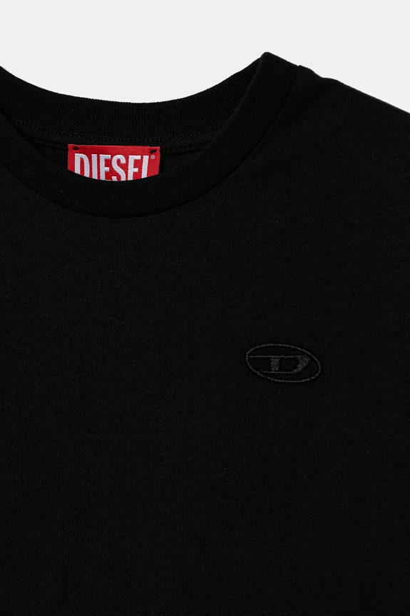 Băieți Diesel tricou de bumbac pentru copii TBOGGYMEGOVALD OVER T-SHIRT J02276 negru
