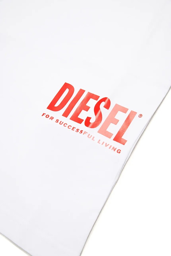 Детска памучна тениска Diesel MTFIND OVER T-SHIRTS бял J02283