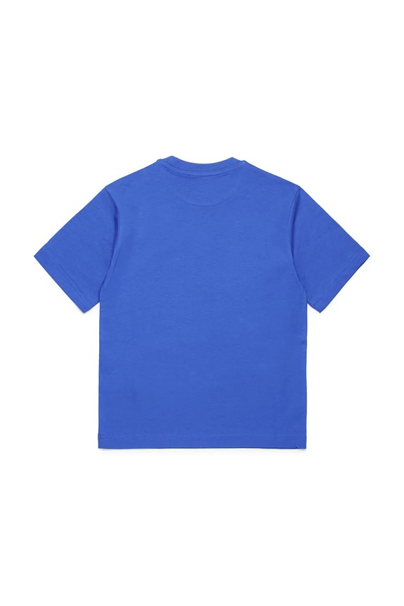 Diesel t-shirt bawełniany dziecięcy MTFIND OVER T-SHIRTS J02283 niebieski SS25