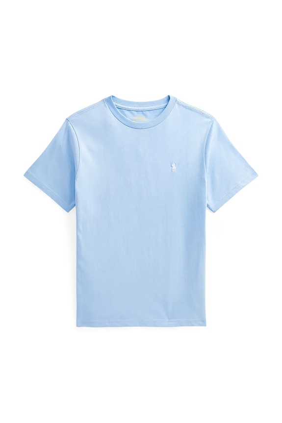 Dětské bavlněné tričko Polo Ralph Lauren kulatý modrá 323832904082