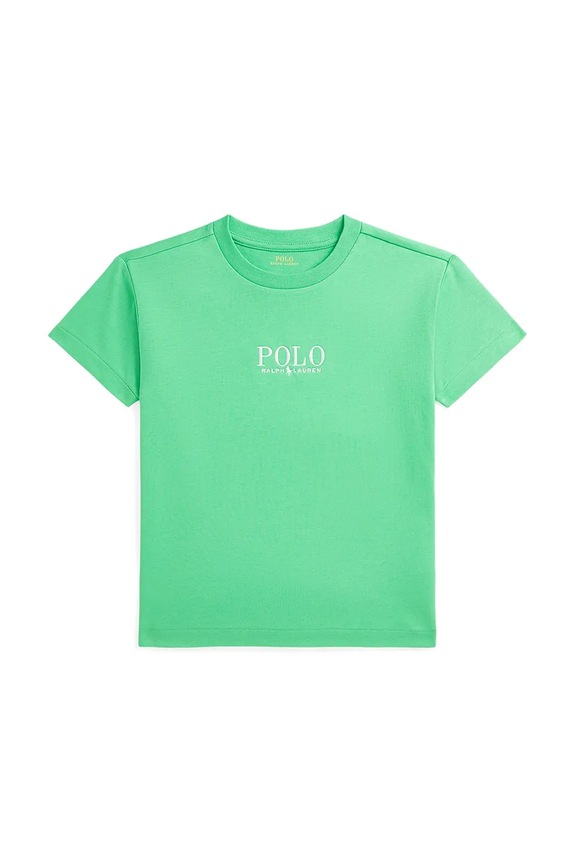 Μπλουζάκι Polo Ralph Lauren στρογγυλό πράσινο 322964779003
