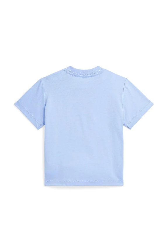 Otroška bombažna majica Polo Ralph Lauren 320965279002 modra SS25