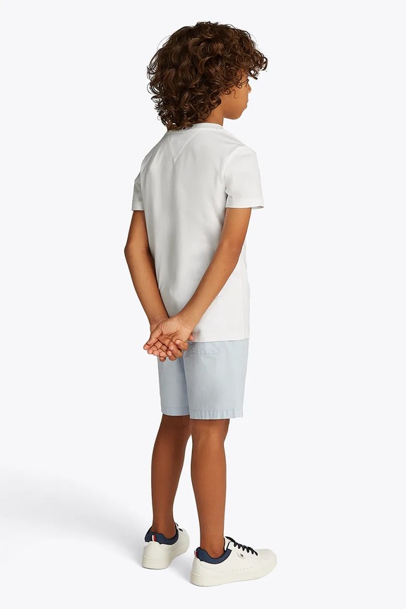 Tommy Hilfiger gyerek pamut póló fehér KB0KB09530.98.122.PPYA