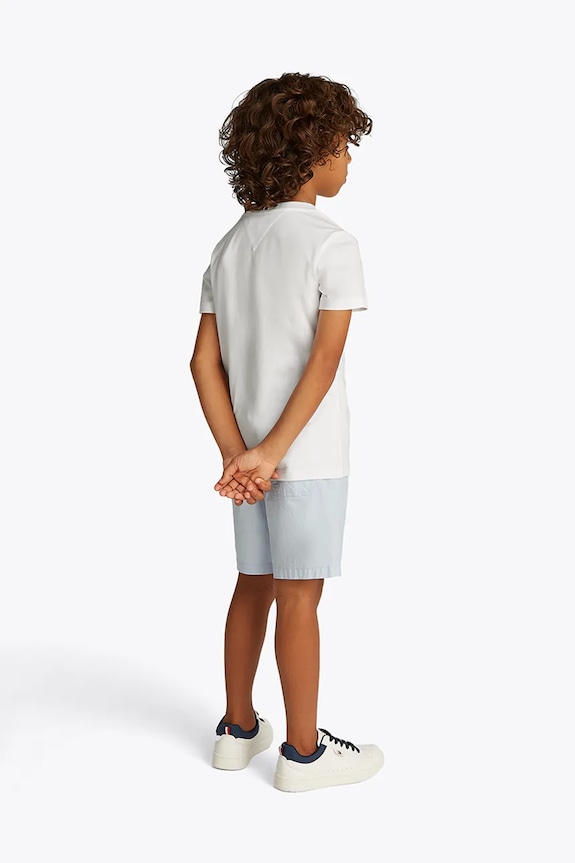 Tommy Hilfiger tricou copii KB0KB09530.128.176.PPYA alb