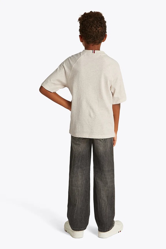Tommy Hilfiger t-shirt bawełniany dziecięcy biały KB0KB09533.104.122.PPYA