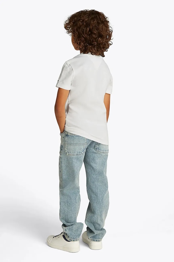 Tommy Hilfiger tricou copii alb KB0KB09534.128.176.PPYA