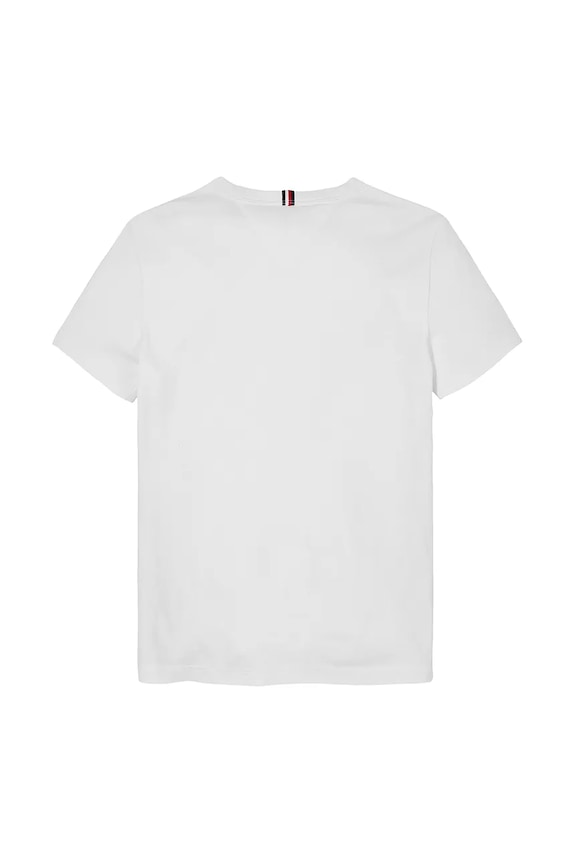 CHLAPEC Dětské bavlněné tričko Tommy Hilfiger KB0KB09649.128.176.PPYA bílá
