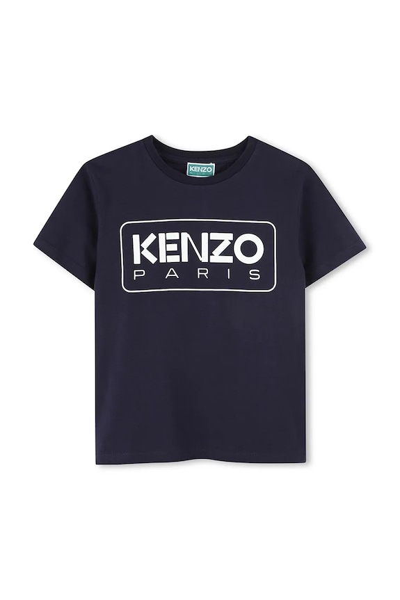 Kenzo Kids t-shirt bawełniany dziecięcy nadruk granatowy K61142.86.108