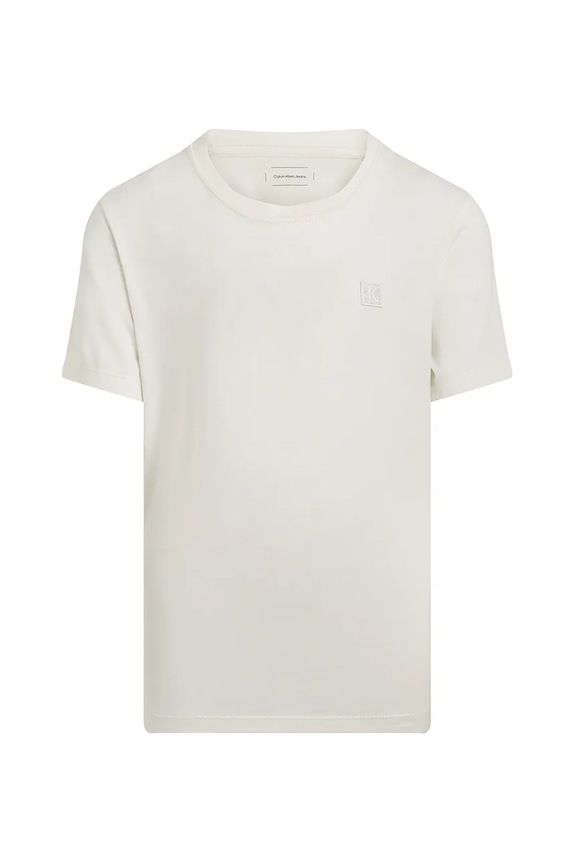Calvin Klein Jeans t-shirt bawełniany dziecięcy IB0IB02451.PPYA biały SS25