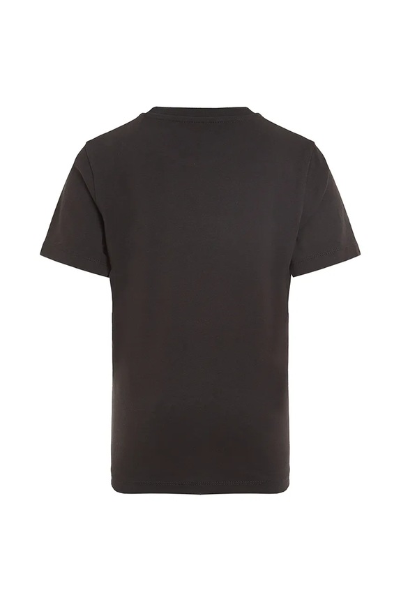 Αγορίστικα Παιδικό βαμβακερό μπλουζάκι Calvin Klein Jeans IB0IB02456.128.176.PPYA μαύρο