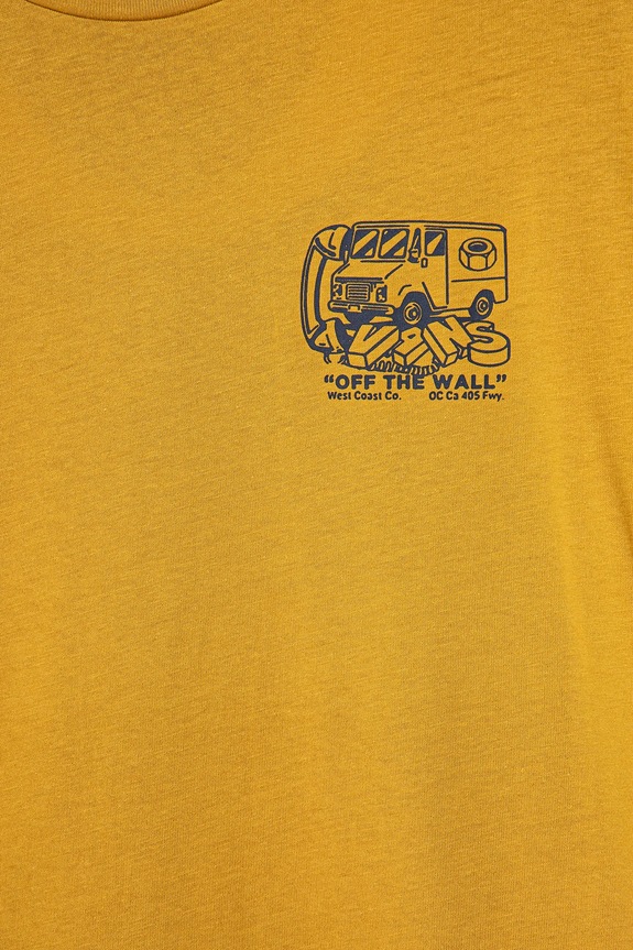 Chłopiec Vans t-shirt bawełniany dziecięcy Next Stop VN000MK3BL21 żółty