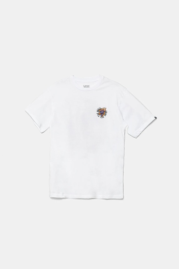 Vans t-shirt bawełniany Vortex nadruk biały VN000MKHWHT1