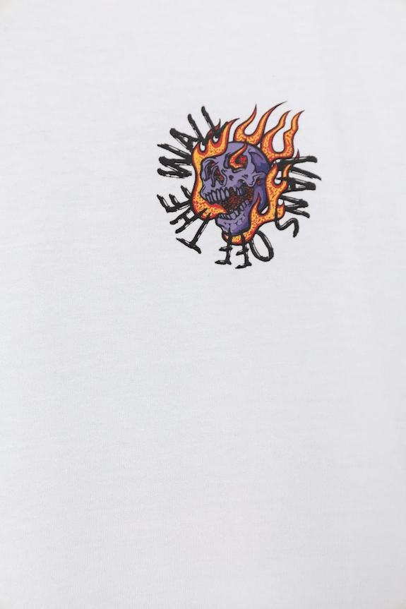 Chłopiec Vans t-shirt bawełniany Vortex VN000MKHWHT1 biały