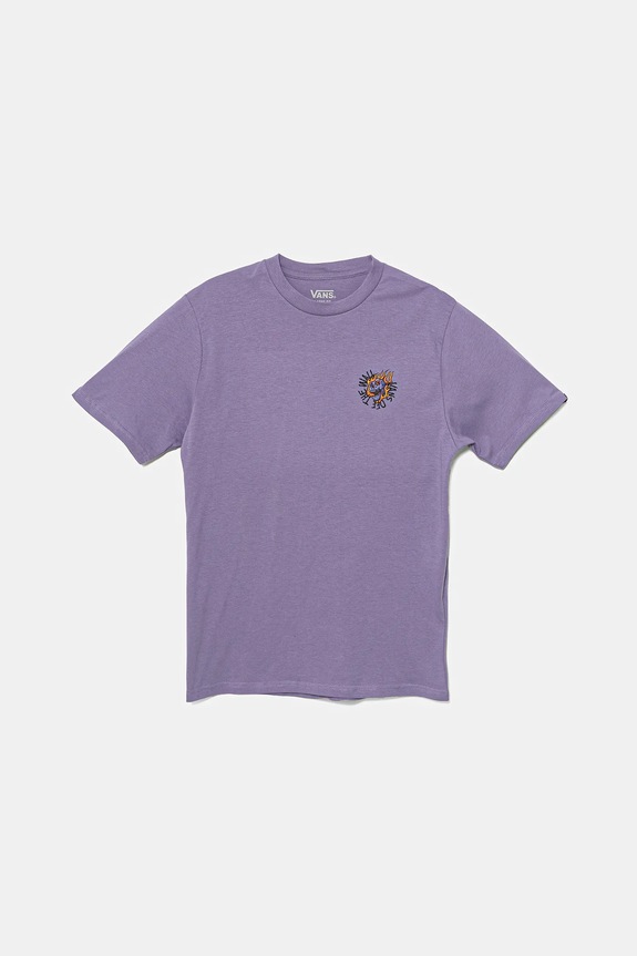 Vans t-shirt bawełniany dziecięcy Vortex VN000MKH6PH1 fioletowy SS25