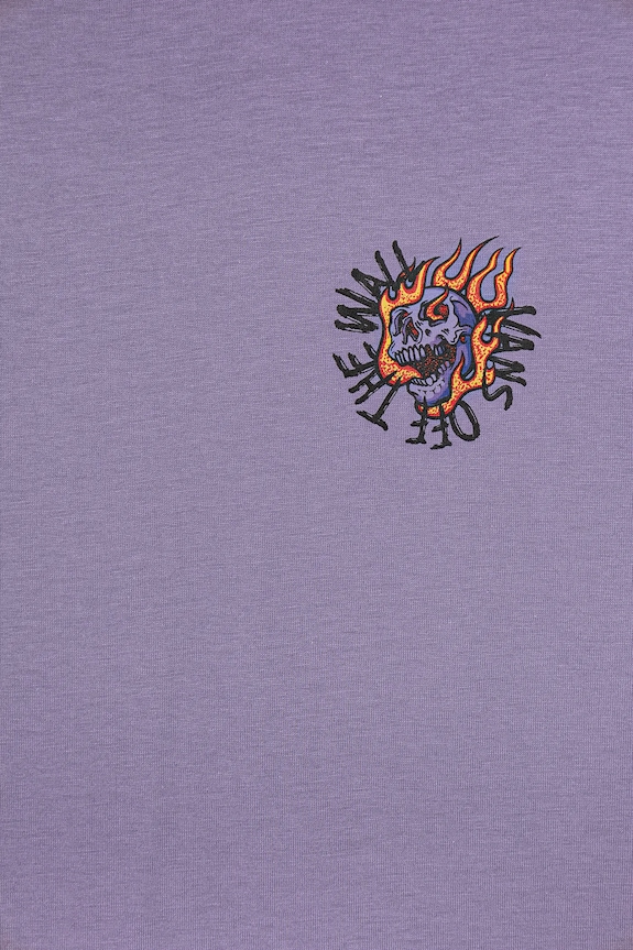 Chłopiec Vans t-shirt bawełniany dziecięcy Vortex VN000MKH6PH1 fioletowy