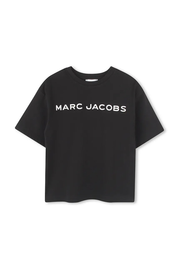 Dětské bavlněné tričko Marc Jacobs kulatý černá W60457.86.108
