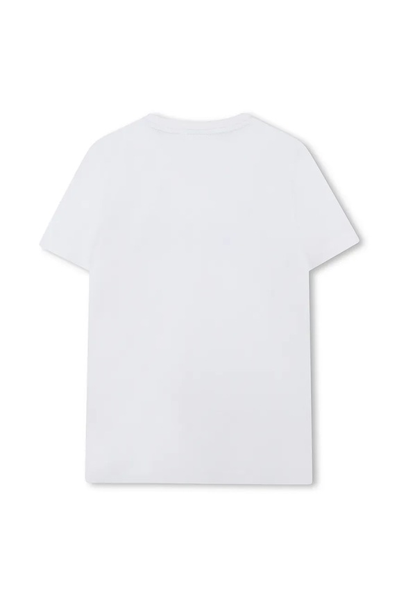 BOSS t-shirt bawełniany dziecięcy J52034.114.150 biały SS25