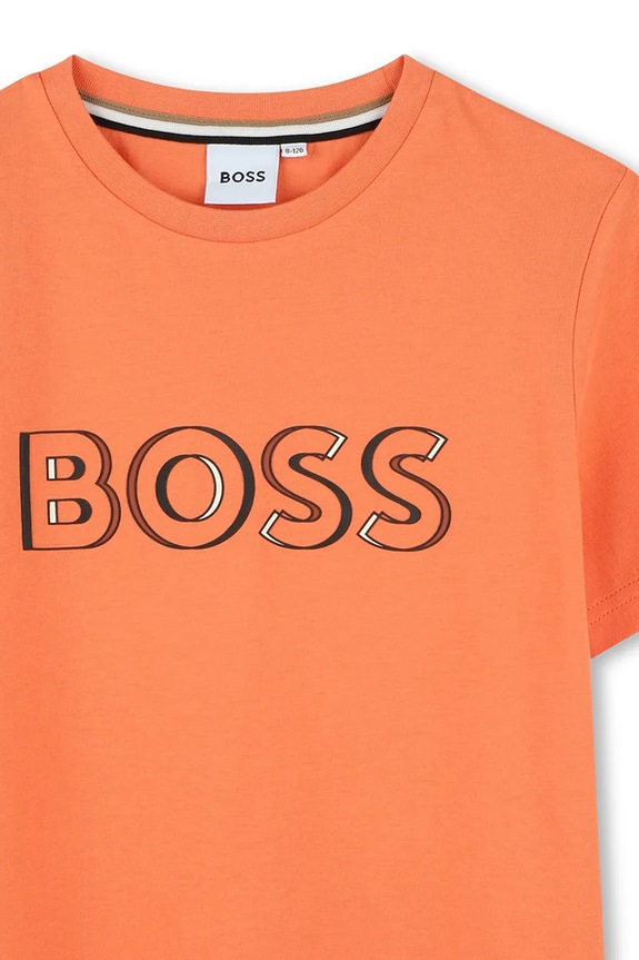 Detské bavlnené tričko BOSS oranžová J52034.114.150
