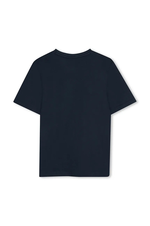 BOSS t-shirt bawełniany dziecięcy J52038.162.174 granatowy SS25