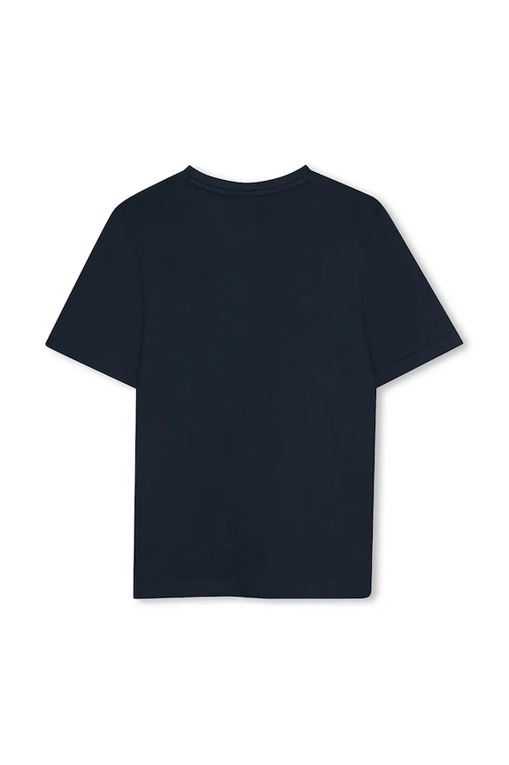 BOSS t-shirt bawełniany dziecięcy J52038.162.174 granatowy SS25