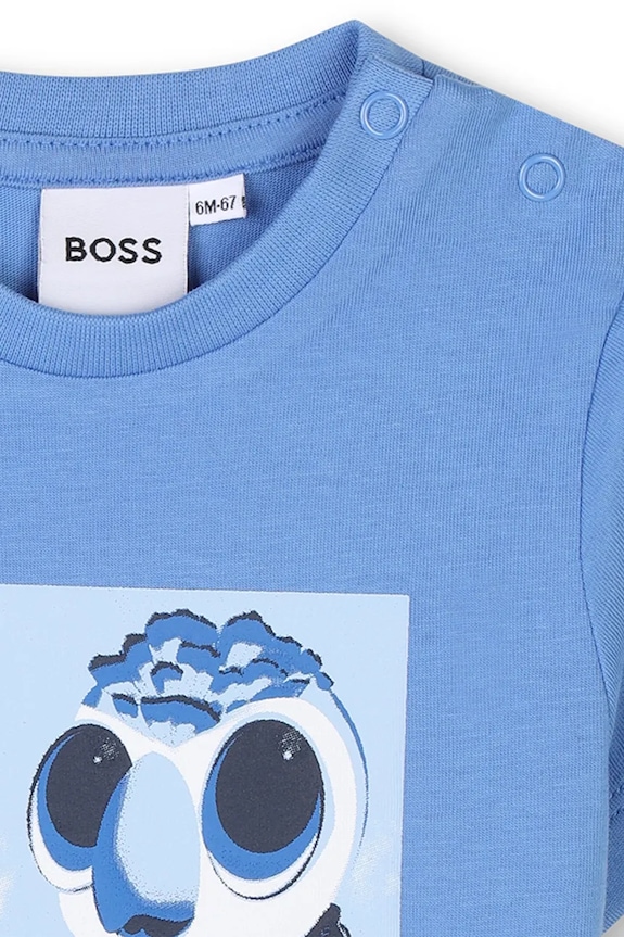 BIMBO BOSS maglietta in cotone neonati J52110.67.81 blu