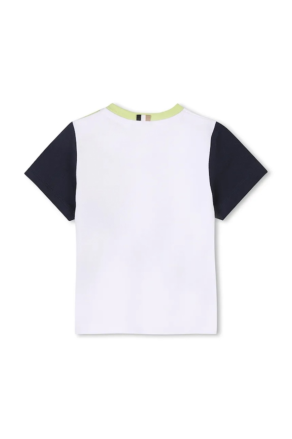 BOSS t-shirt niemowlęcy J52112.67.81 biały SS25