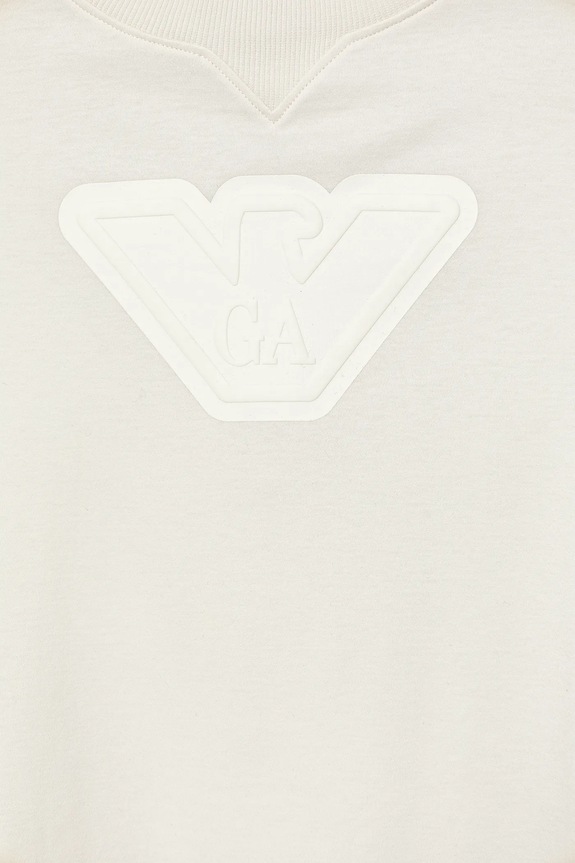 Bombažna kratka majica Emporio Armani bež EB000170.AF13218