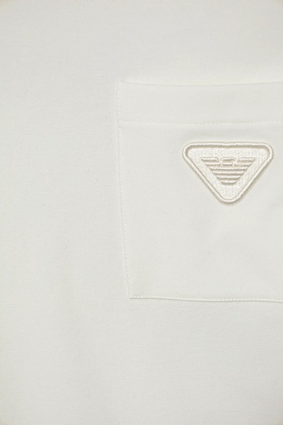 Chłopiec Emporio Armani t-shirt dziecięcy EB000230.AF13450 biały