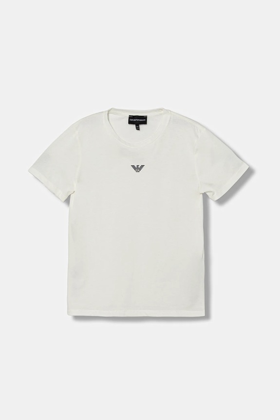 Dětské bavlněné tričko Emporio Armani bílá EB000421.AF15013