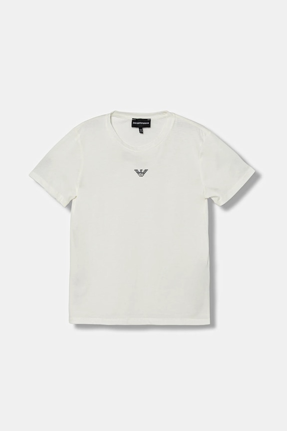 Dětské bavlněné tričko Emporio Armani bílá EB000421.AF15013