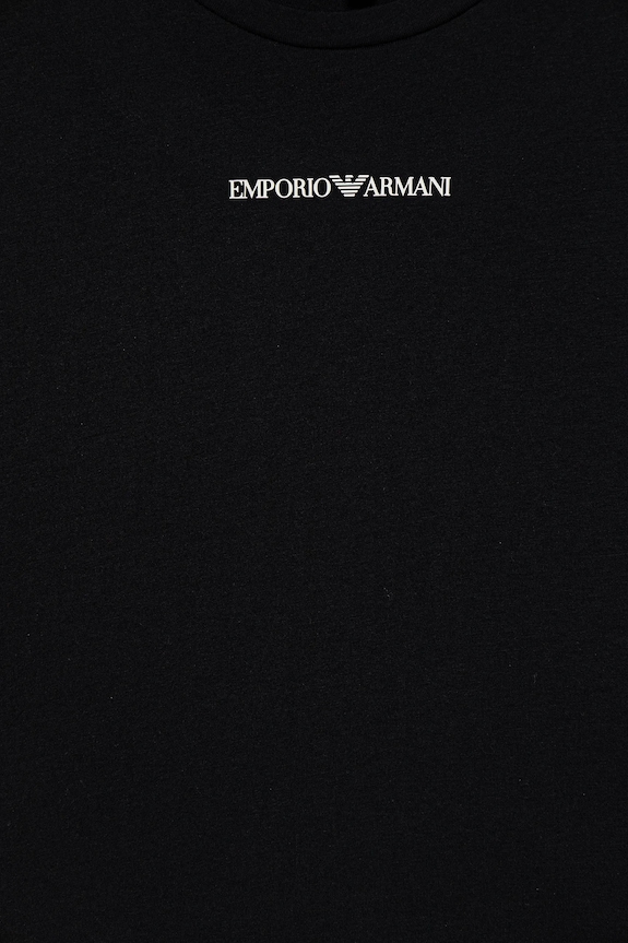 Мальчик Детская хлопковая футболка Emporio Armani EB000421.AF15013 тёмно-синий